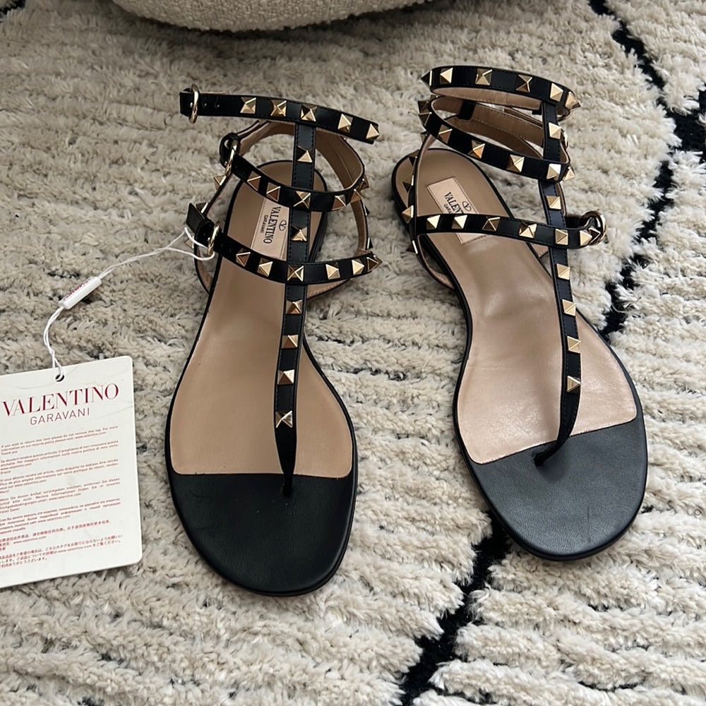 Valentino Rockstud gladiator Sandals size 41.5